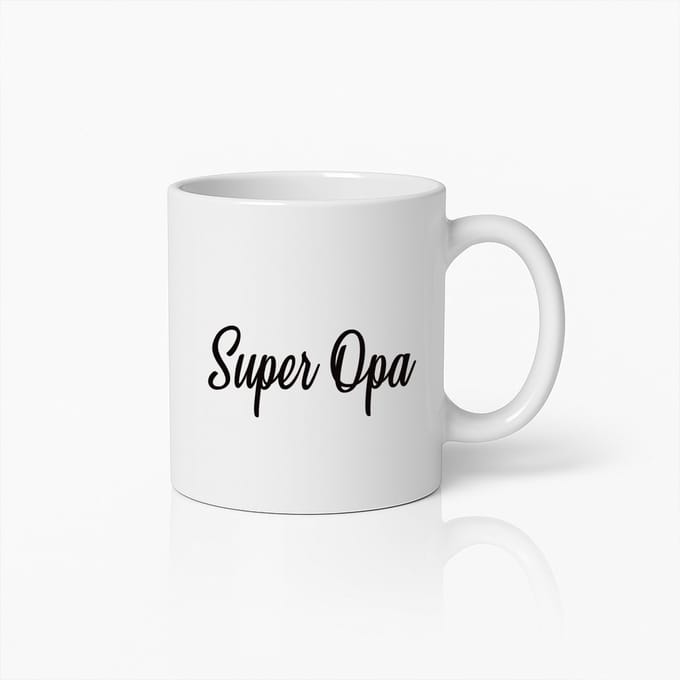 Super Opa Koffiemok – Perfect Cadeau Voor Grootvader, Liefdevolle Super Opa Beker