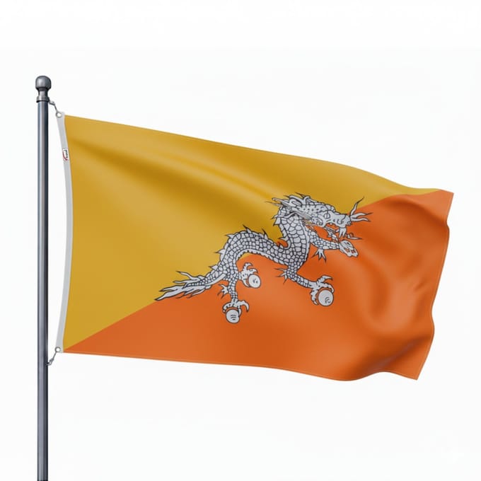 Trasal - vlag Bhutan - 150x90cm
