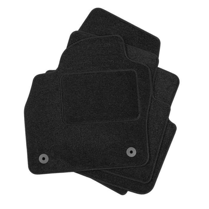 Tapis de sol - Skoda - Kamiq - Velours noir - 4 pièces - Ajustement précis