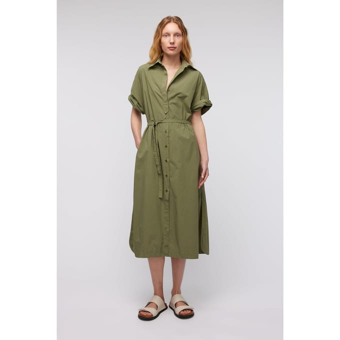 Knitted Lisette Dress Olive Größe: M | Blusenkleider Outlet | Damen | Grün