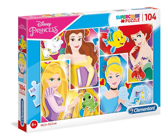 Clementoni, Disney Prinses, Puzzel, Voor Meisjes, 6+ jaar, 104 stuks