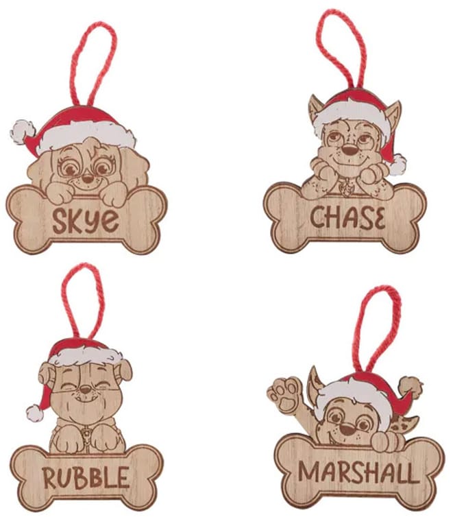 Paw Patrol Christmas, decoratie hangers Paw pups