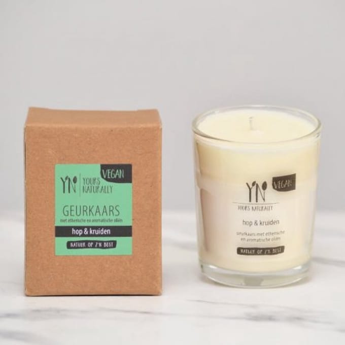 Votive geurkaars hop & kruiden