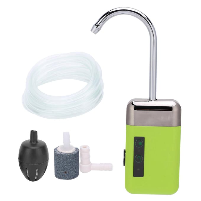 Zuurstofpomp Sensing Pompen Water 3 Modi met LED-licht voor Vissen Handen Wassen 210 white