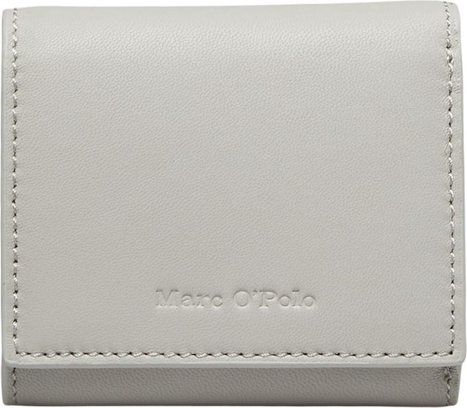 Marc O'Polo Leren Portemonnee Judis Combi Wallet Stone Grey Grijs
