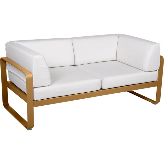 Fermob BELLEVIE club sofa 2 zits - D2 peperkoek - 81 witgrijs