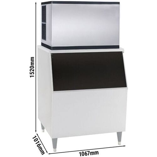 GGM Gastro Eiswürfelbereiter - Würfel - 403 kg/24 h - inkl. Eisvorratsbehälter