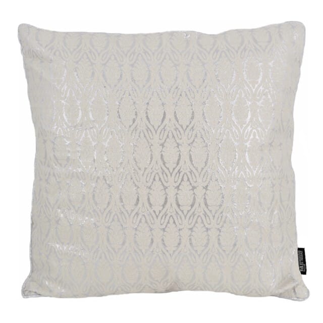 Gek op kussens! Oona white / silver | 45 x 45 cm | kussenhoes | polyester