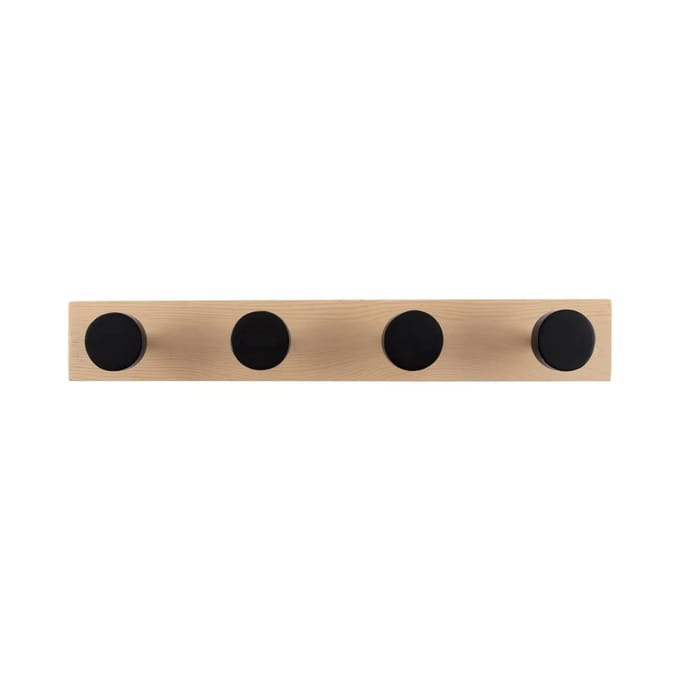Kleine dennenhouten kapstok Present Time Knobs