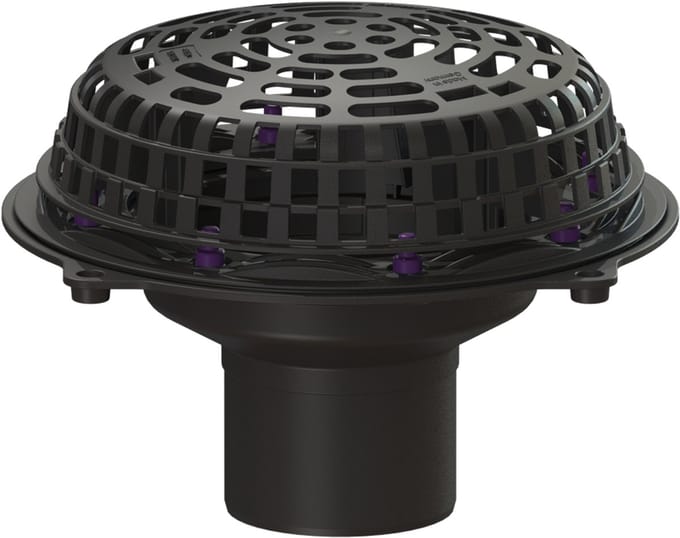 KESSEL-platdakafvoer Ecoguss - persfl., DN 125, zonder verwarming, 48312