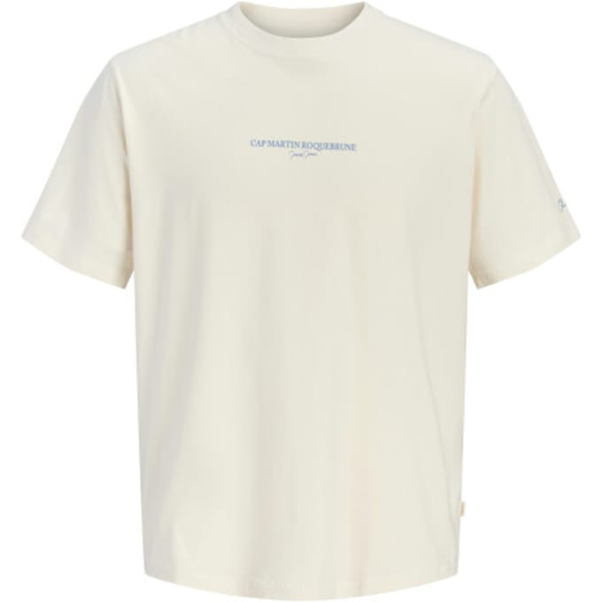 Jack&jones Jorhyeres Back Eement Tee Crew Antique White | Beige | Maat: L