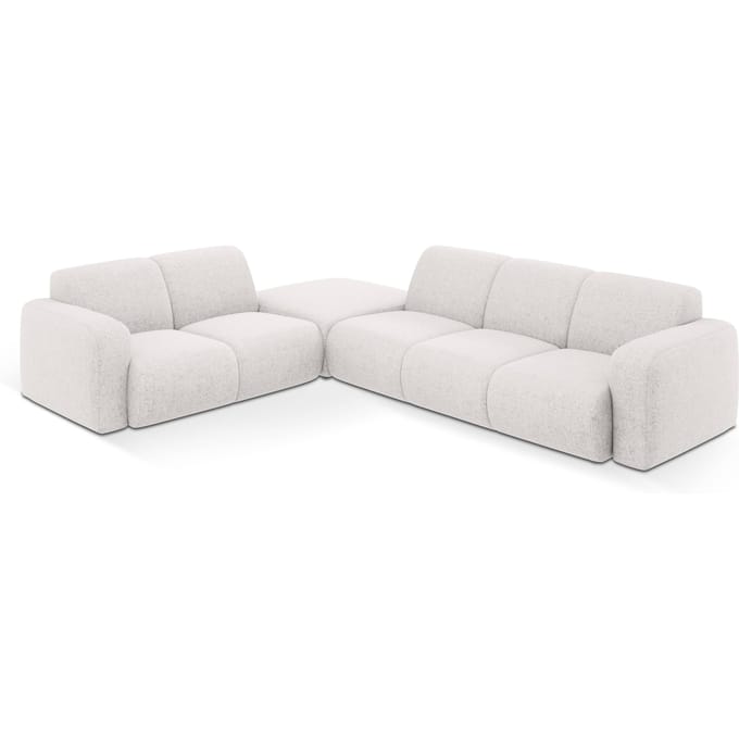 Hoekbank Lola links chenille met hocker | Windsor & Co