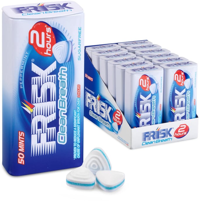 Frisk Clean Breath Peppermint - Frismakers - Suikervrij - 1x12stuks
