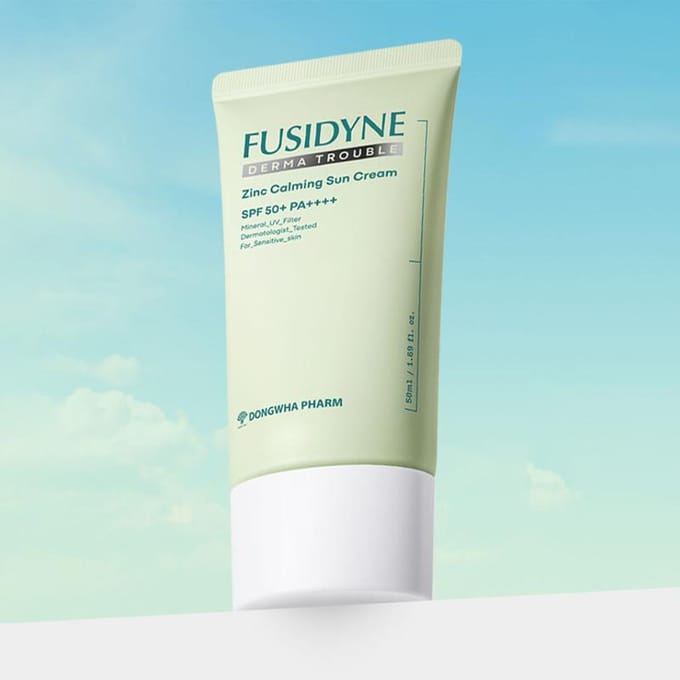 [Fusidyne] Derma Trouble Zink Kalmerende Zonnecrème SPF 50+ PA++++ 50ml white
