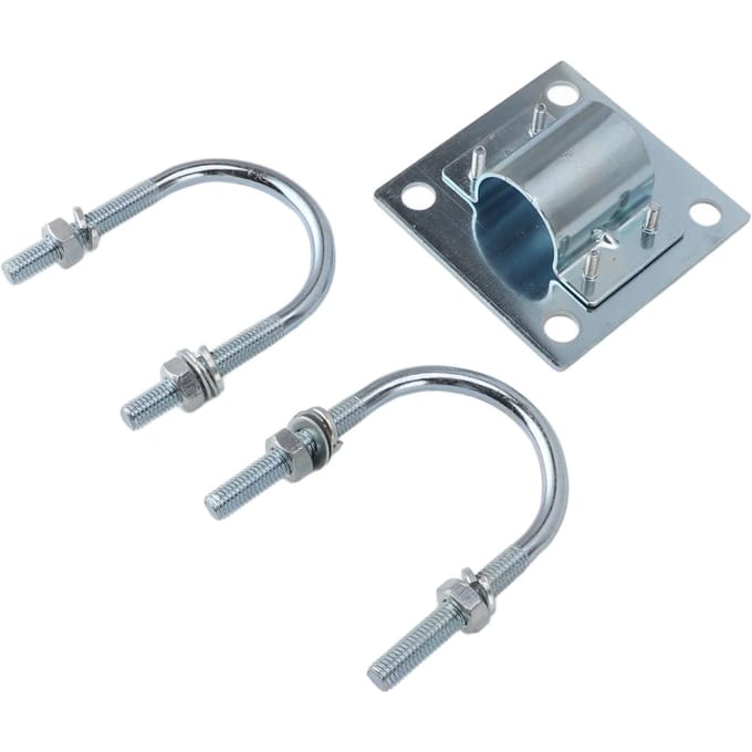 Support de mât d'antenne pour tuyau Support stable Réglage flexible Support de mât d'antenne en alliage d'aluminium pour toit Mur Ensemble 1 gray
