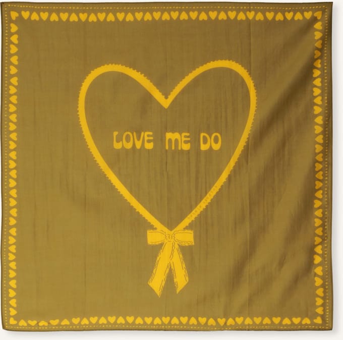 BONNIE STUDIOS Love Me Do Scarf Sjaals Dames - Khaki - Maat ONESIZE