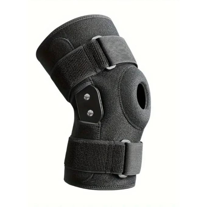 1 stuks Hoge Kwaliteit Sparthos Scharnierende Kniebrace one size zwart