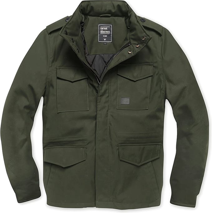 Vintage Industries Brent Parka Winterjas olijf L - Polyester - Basics