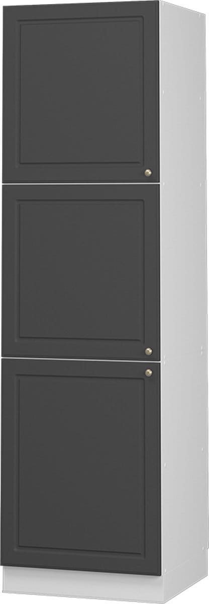 Vicco Hoge kast Fame-Line, Anthrazit-Gold landelijk/Wit, 60 cm