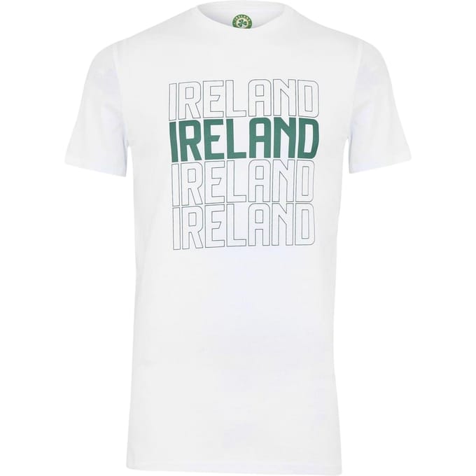 Castore Unisex volwassen FAI Shamrock Performance Modern T-shirt (Wit)