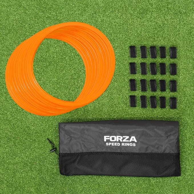 Agility Ringen - Trainingsringen Set - Sportieve Training - Veelzijdig Gebruik - Pack van 12 - Oranje