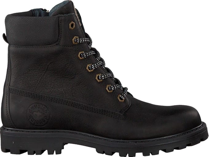 Develab Jongens Veterboots 41251 - Zwart - Maat 34