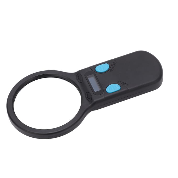Huisdier Microchip Scanner Bluetooth Dieren Microchip Tag Lezer Scanner met Vergrootglas LED Licht black