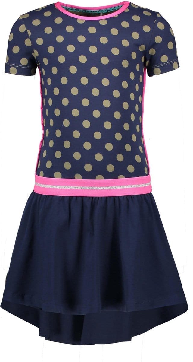 B.Nosy Meisjes Jurk - Mili dots - Maat 104