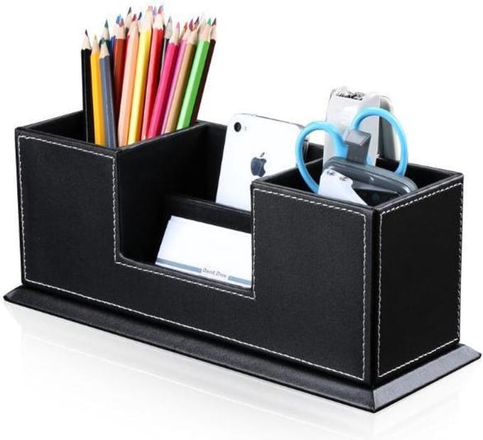 Prival Bureau Organizer – Pennenbak & Accessoirehouder – Zwart