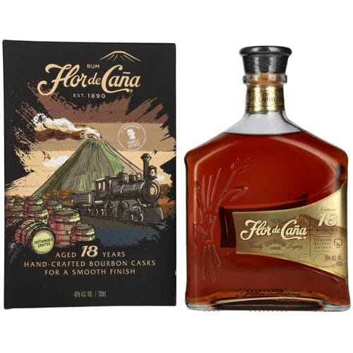 Flor de Caña Centenario 18 Years Old 40% Vol. 0,7l in geschenkverpakking