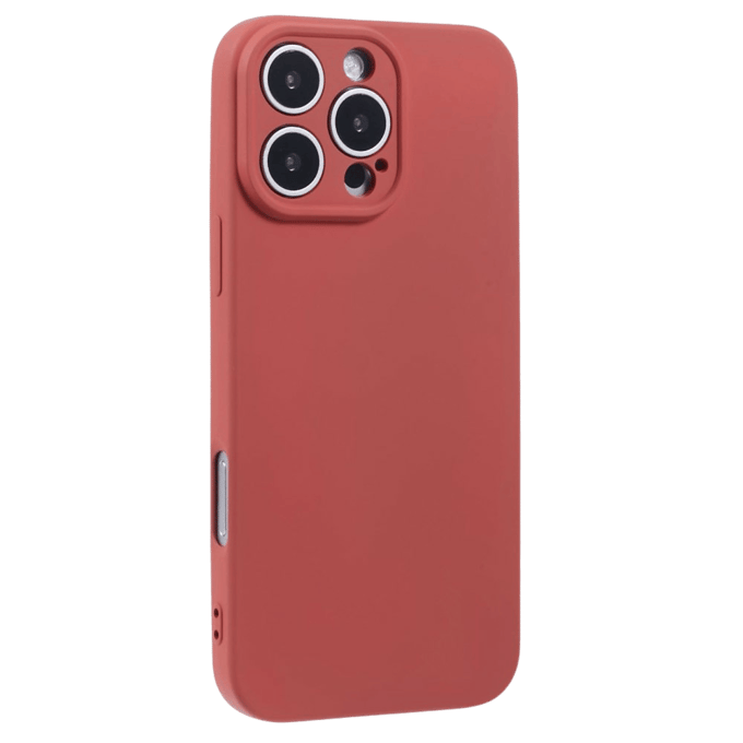 Mocaa Apple iPhone 16 Pro Max Lens Protection Hoesje Rood