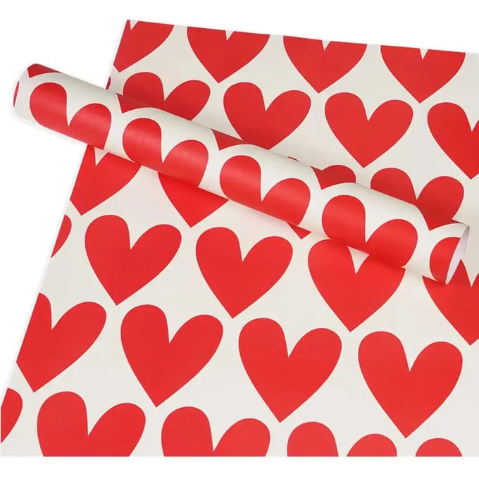 Cadeaupapier met harten Rex London