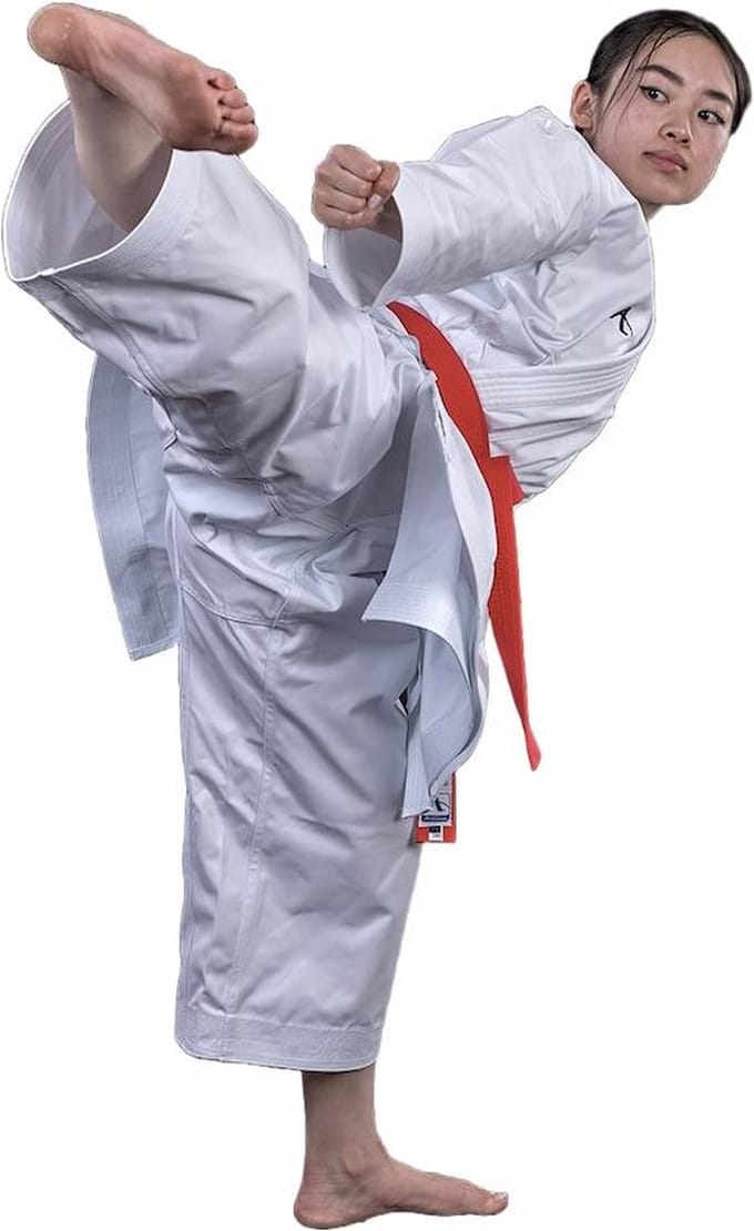 Karatepak Arawaza Black Diamond | WKF-approved kata-pak | Wit (Maat: 170)