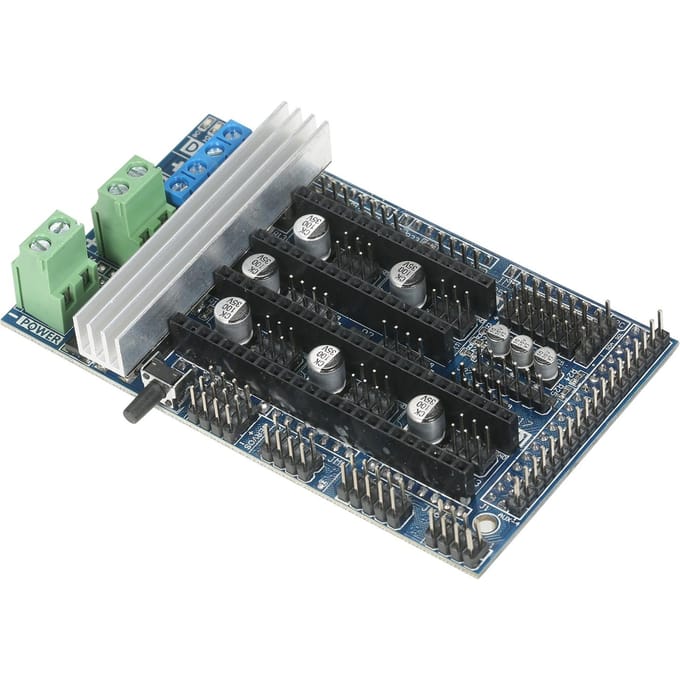 Base de la carte de commande Ramps 1.6 sur Ramps 1.5, panneau de commande à 4 couches avec extension du dissipateur thermique RAMPS 1.6
