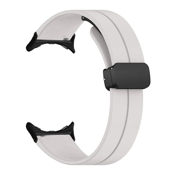 Siliconen Horlogebanden Zacht Elastisch Smartwatch Band met Magnetische Vouwsluiting voor Google Pixel
