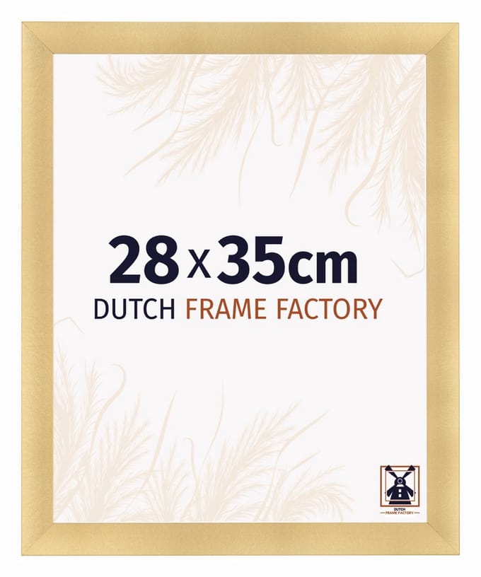 Fotolijst 28x35 cm - MDF - Goud Mat - Praag
