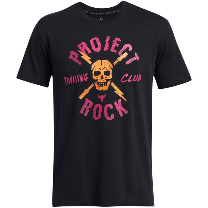 Under Armour Heren Project Rock T-Shirt (Zwart)