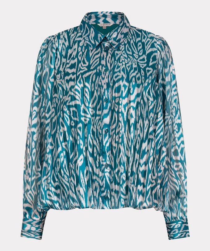 Blouse puffed hem Crystal Glow