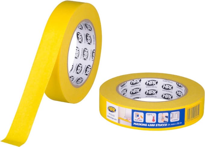 HPX 4300 Stucco afplaktape - geel - 24 mm x 50 m