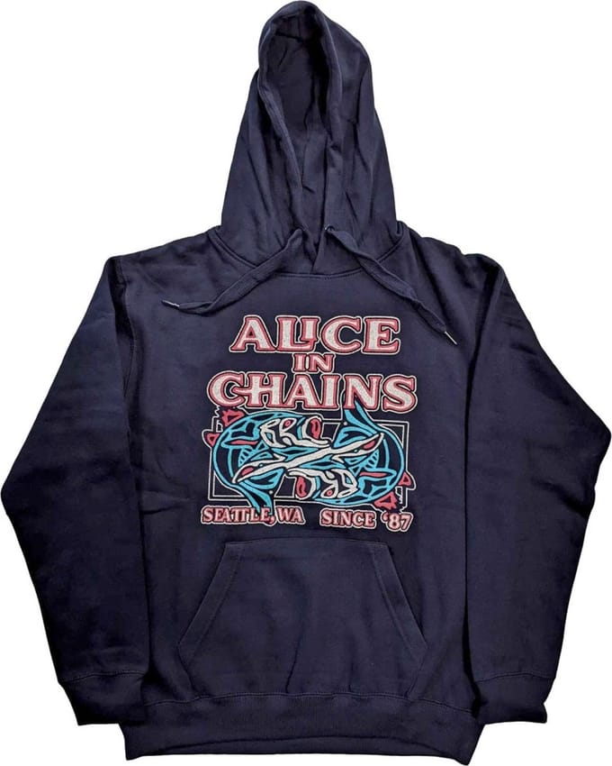 Alice In Chains - Totem Fish Hoodie/trui - S - Blauw