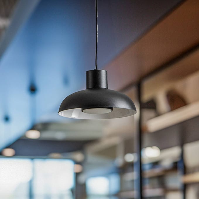 Eko-Light Hanglamp Linea, zwart, 1-lamp