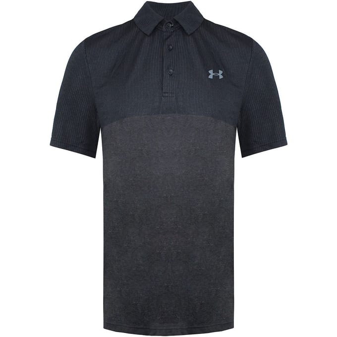Under Armour Vanish Geblokt Heren Zwart Poloshirt