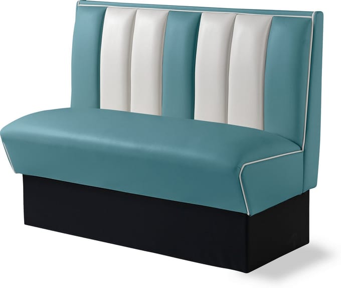 Bel Air Dinerbank Single Booth HW-120 Blauw
