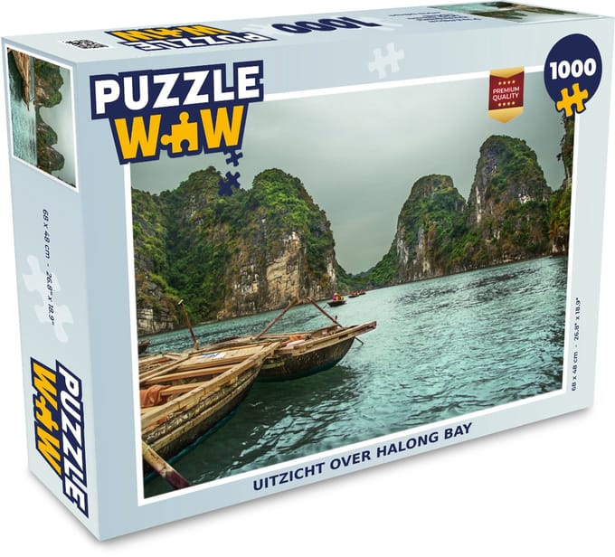 Puzzel Uitzicht over Halong Bay - Legpuzzel - Puzzel 1000 stukjes volwassenen