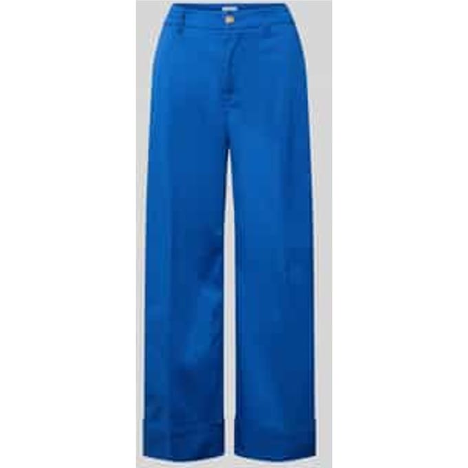 Wide leg culotte van katoenmix