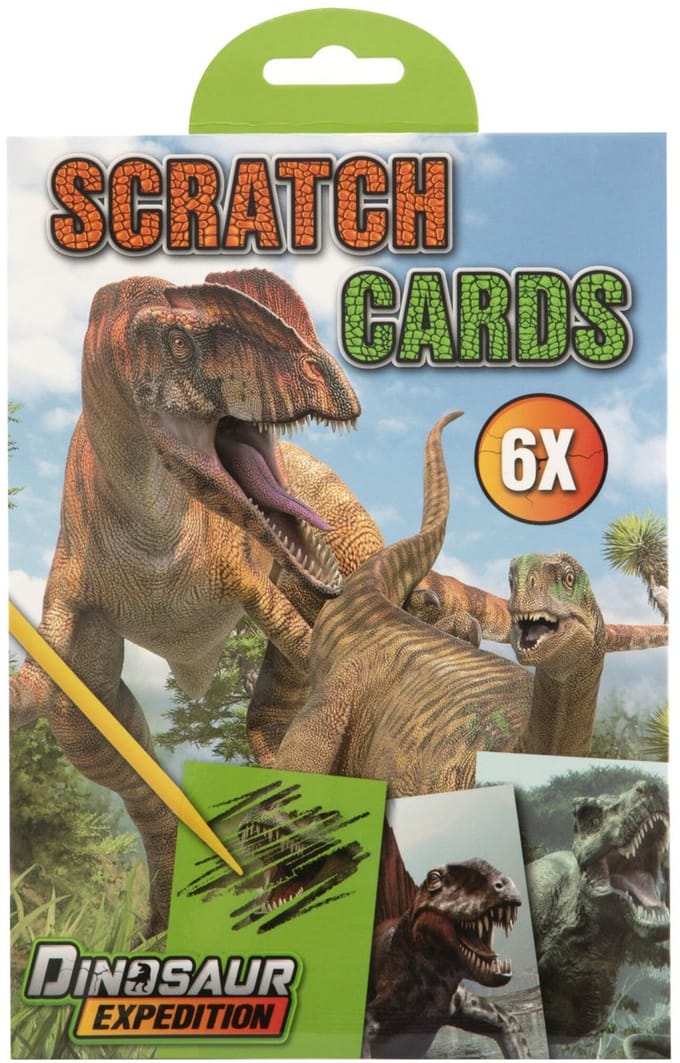 Creative Craft Group - Dino 6 Scratch Cards