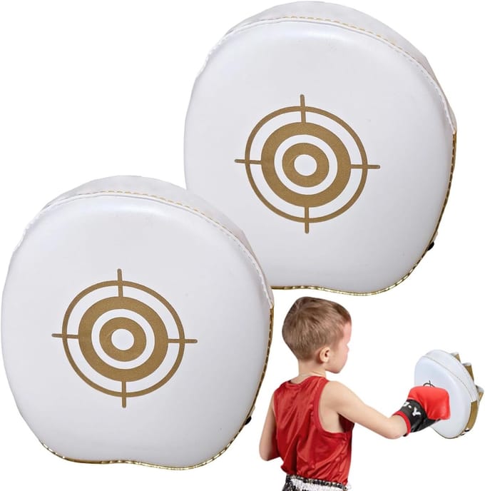 Boks Pad - Handdoel Workout - Vechtsport Training - Responsieve Schokcontrole - 16x17x4.5 cm - Goud