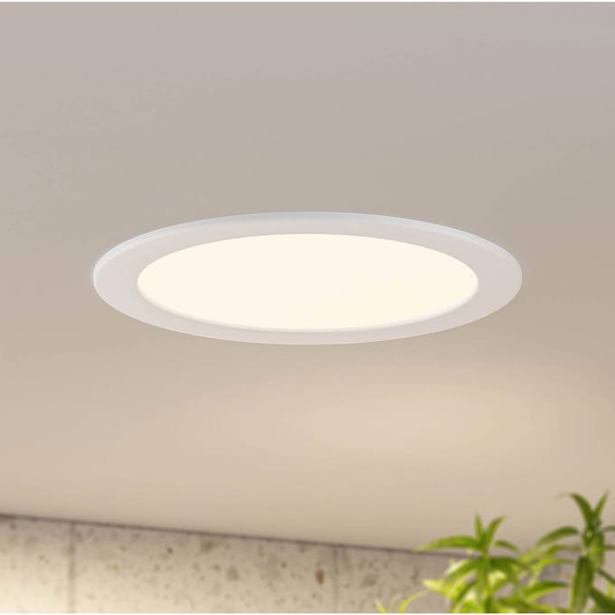 Prios LED inbouwlamp Cadance, wit, 24 cm, CCT, IP44