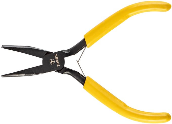 Topex - Precies Tang - Gebogen - 125 mm - Ergonomische Handgreep