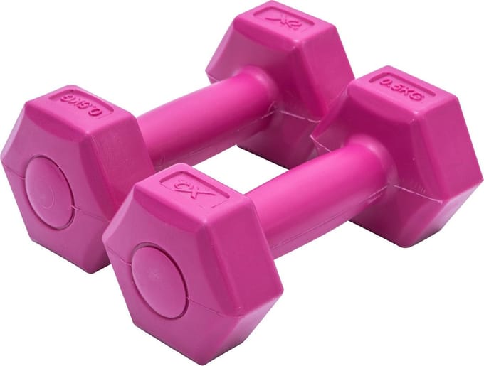 Xq Max Dumbbell 0,5 Kg Cement 2 Stuks Roze